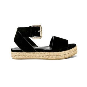 Raye Taos Black Suede Espadrille